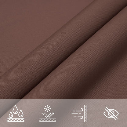 Parasole a Vela Oxford Rettangolare 3x6 m Marrone | homemem39