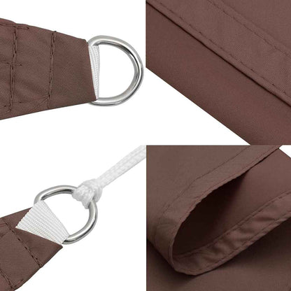 Parasole a Vela Oxford Rettangolare 4x6 m Marrone | homemem39