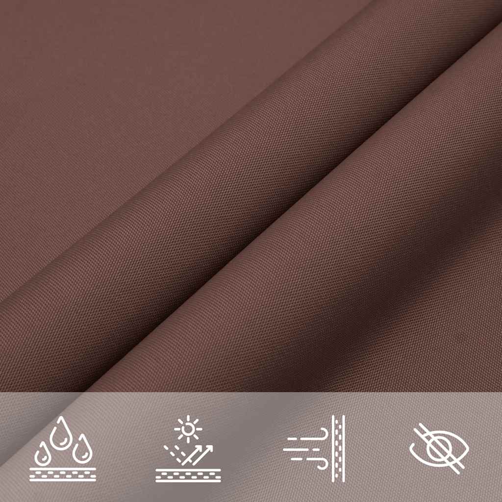 Parasole a Vela Oxford Rettangolare 4x6 m Marrone | homemem39