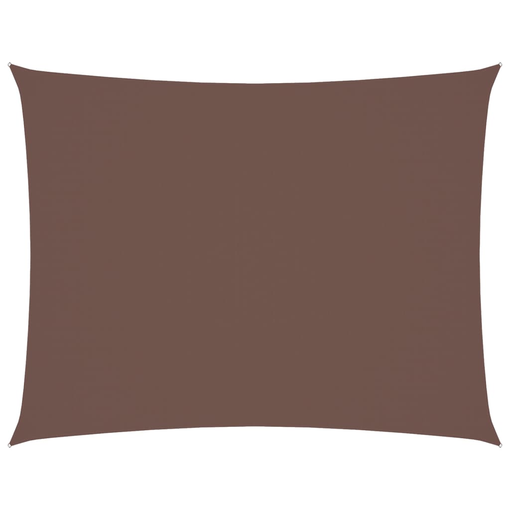 Parasole a Vela Oxford Rettangolare 6x7 m Marrone | homemem39