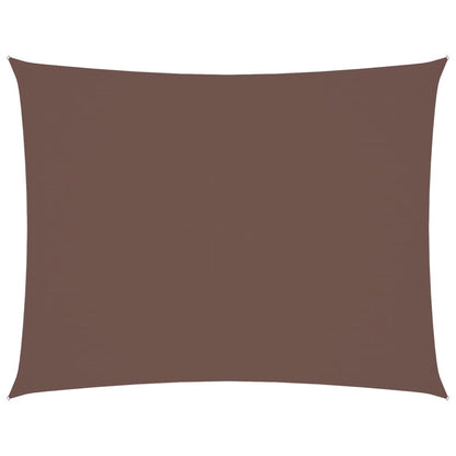 Parasole a Vela Oxford Rettangolare 6x7 m Marrone | homemem39
