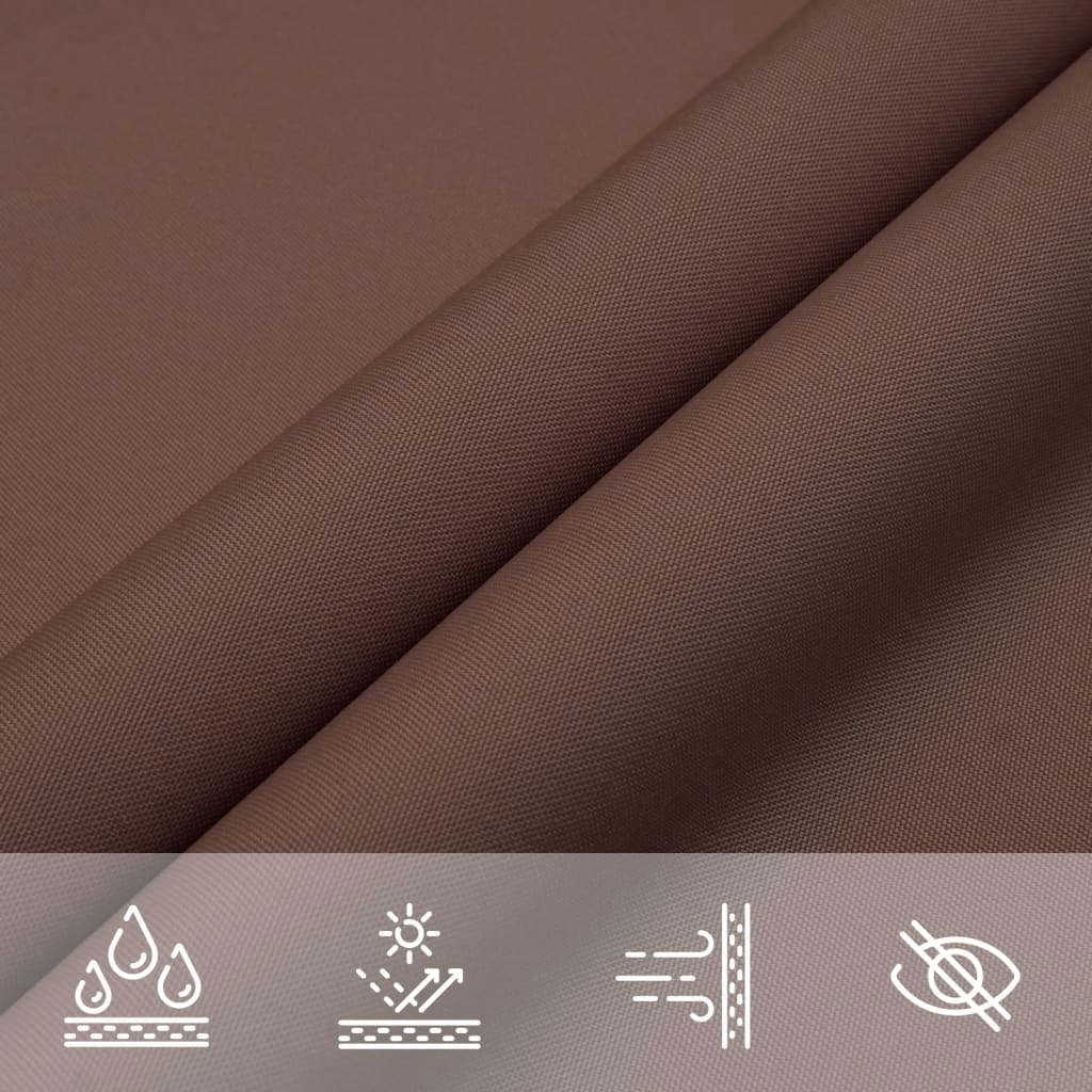 Parasole a Vela Oxford Triangolare 3x3x4,24 m Marrone | homemem39