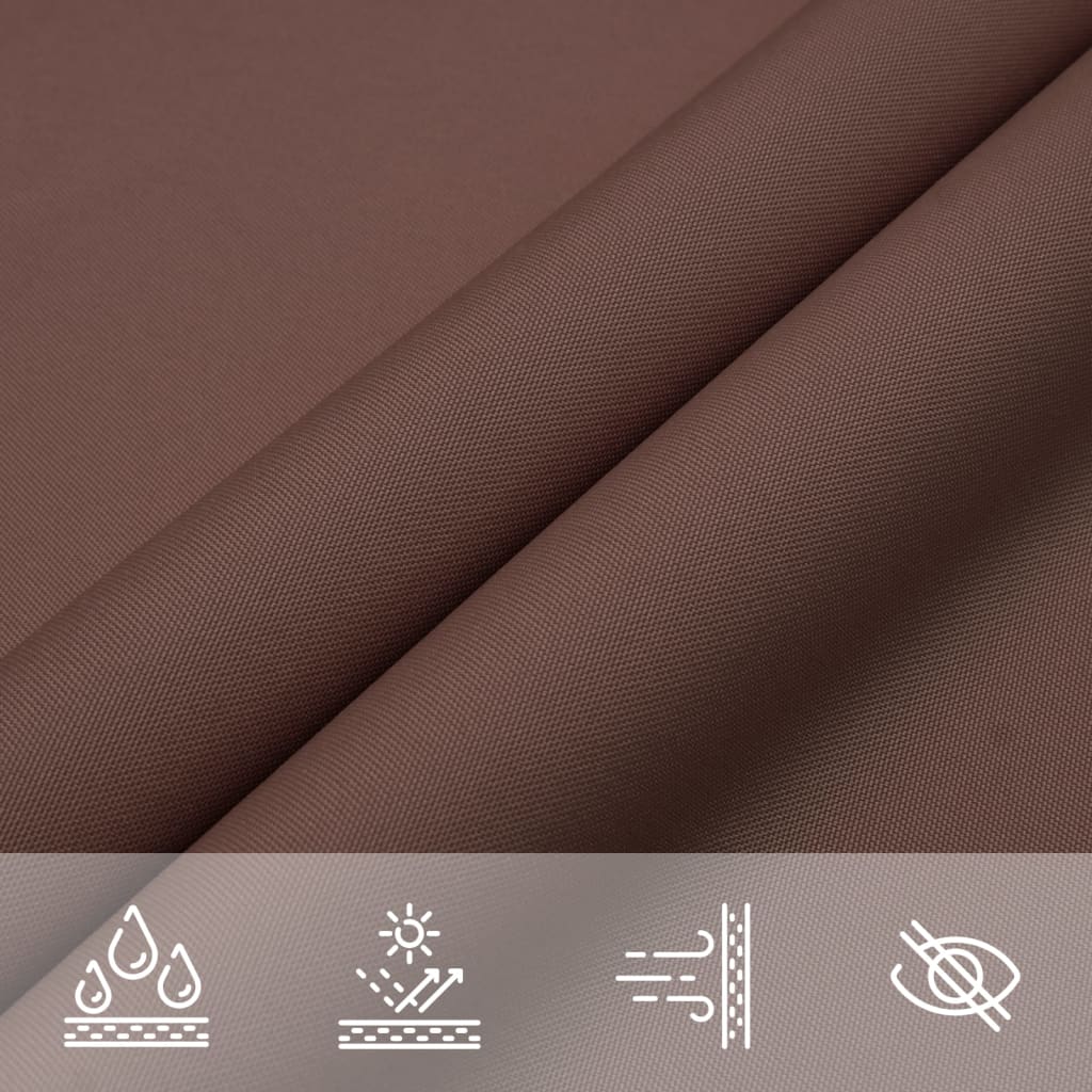 Parasole a Vela in Tessuto Oxford Triangolare 5x5x5 m Marrone | homemem39