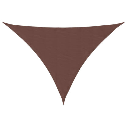 Parasole a Vela Oxford Triangolare 4x5x6,4 m Marrone
