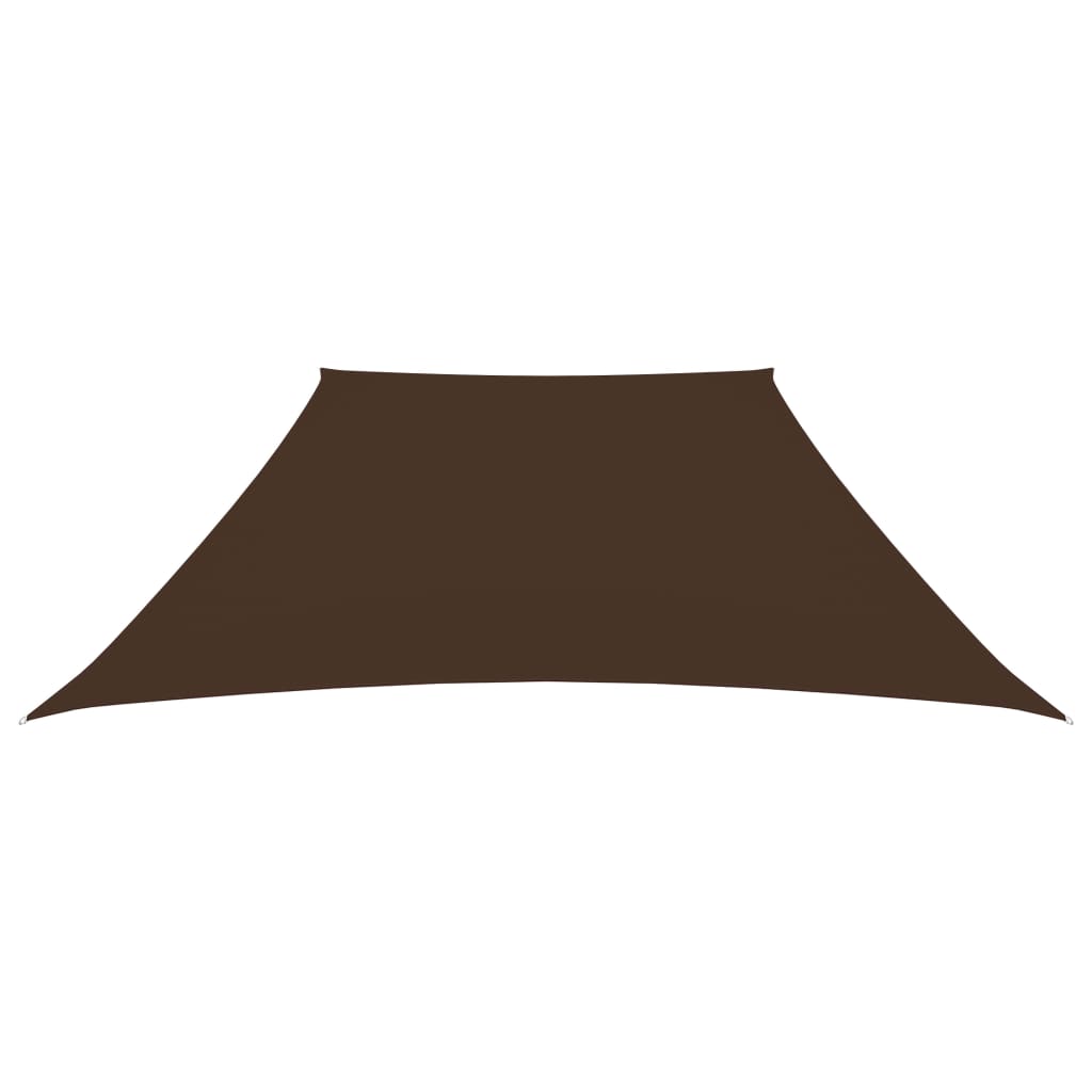 Parasole a Vela in Tela Oxford a Trapezio 2/4x3 m Marrone | homemem39
