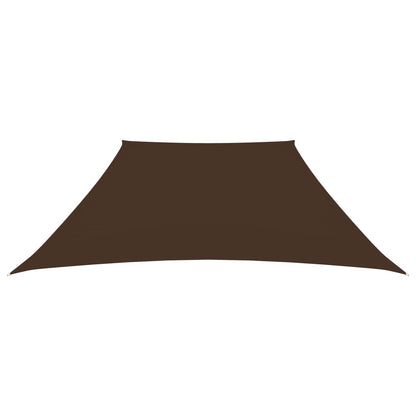 Parasole a Vela in Tela Oxford a Trapezio 2/4x3 m Marrone | homemem39