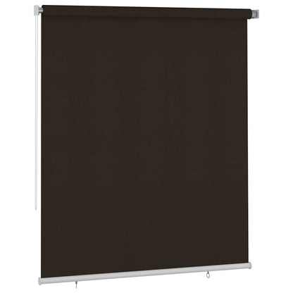 Tenda a Rullo per Esterni 205(L)x230(A) cm Marrone HDPE | homemem39