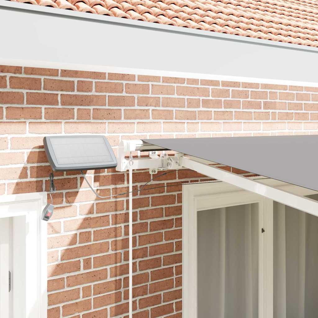 Tenda da Sole con Bianco 3 x 2,5 m Metallo