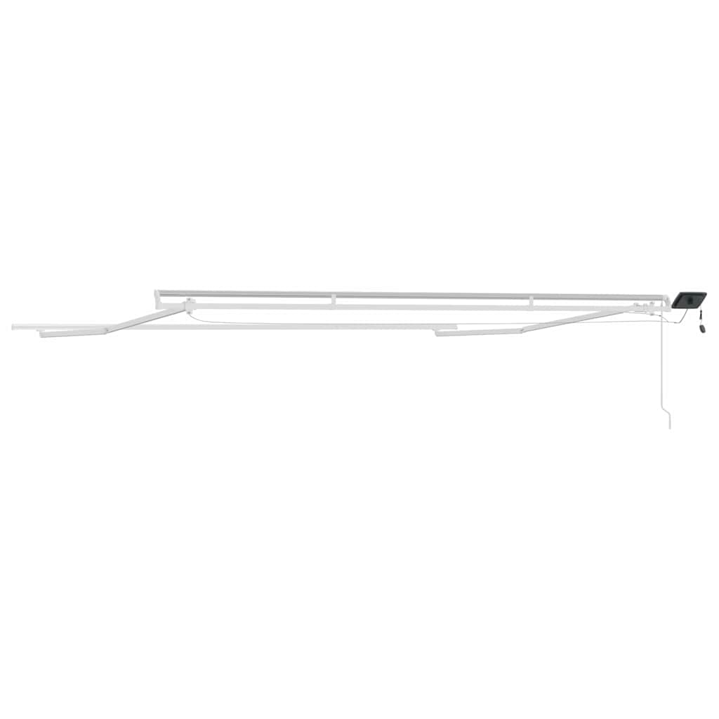 Tenda da Sole Bianco 5 x 3 m Metallo