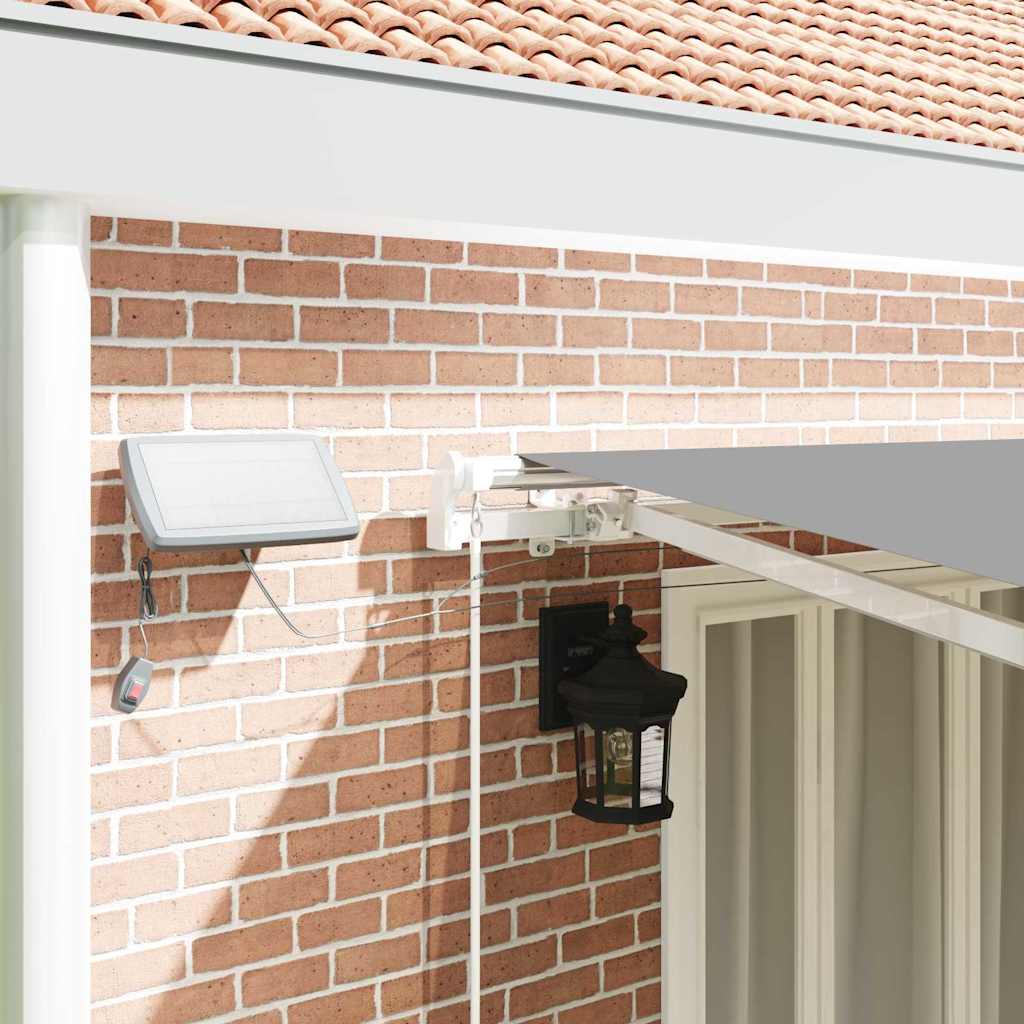 Tenda da Sole con Bianco 6 x 3 m Metallo