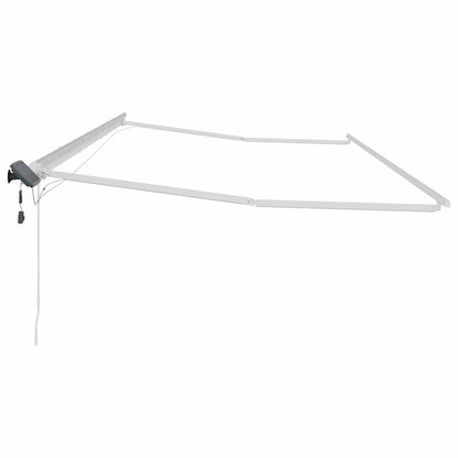 Tenda da Sole con Bianco 6 x 3 m Metallo