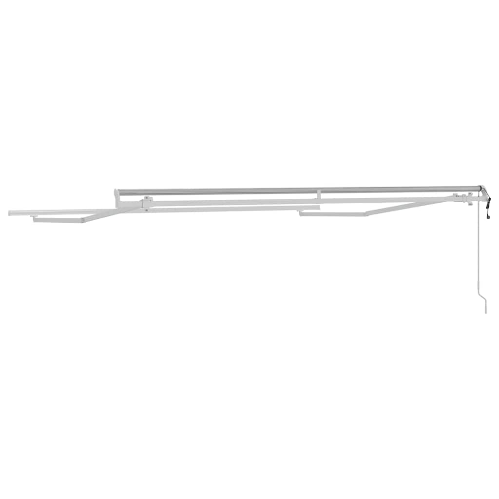 Tenda da Sole Bianco 3 x 2,5 m Metallo