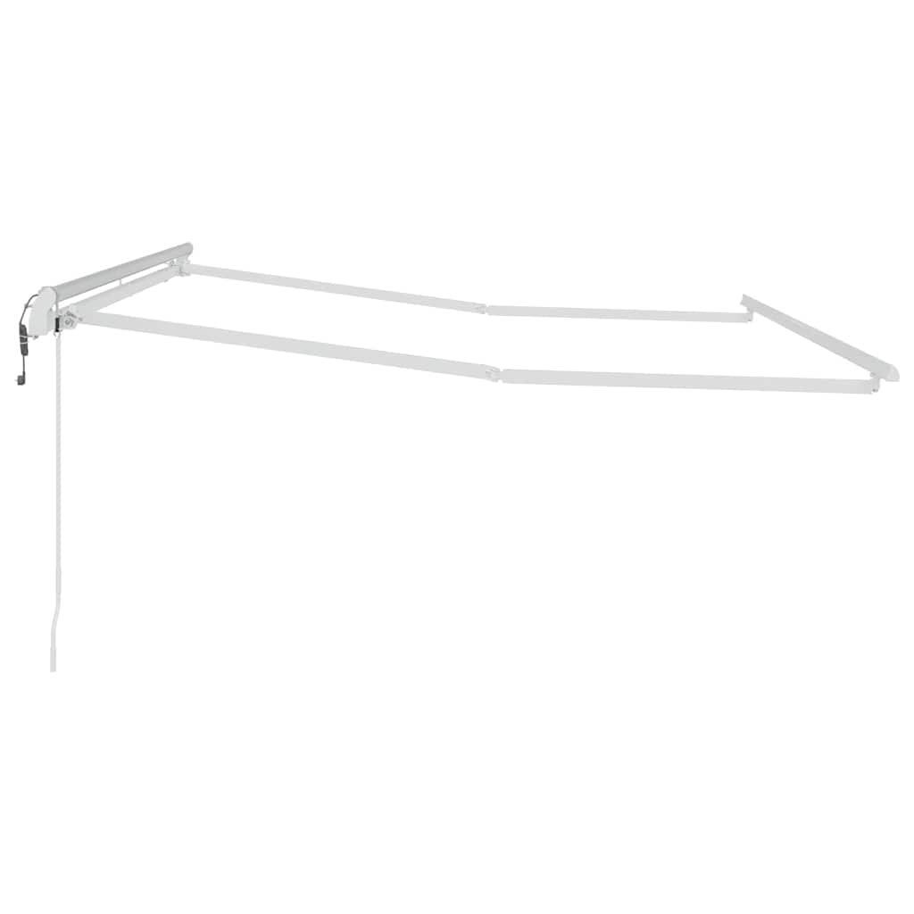 Tenda da Sole Bianco 3 x 2,5 m Metallo