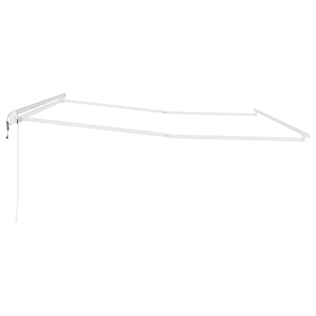 Tenda da Sole Bianco 4,5 × 3 m Metallo