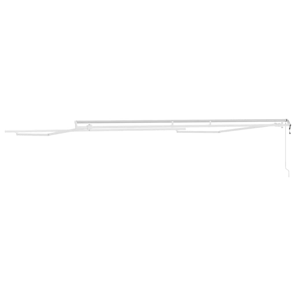 Tenda da Sole Bianco 5 × 3,5 m Metallo