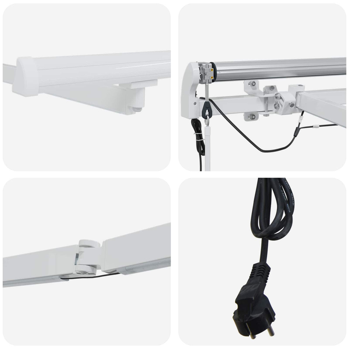Telaio tenda da sole elettrico con LED e sensore 4 x 3,5 m