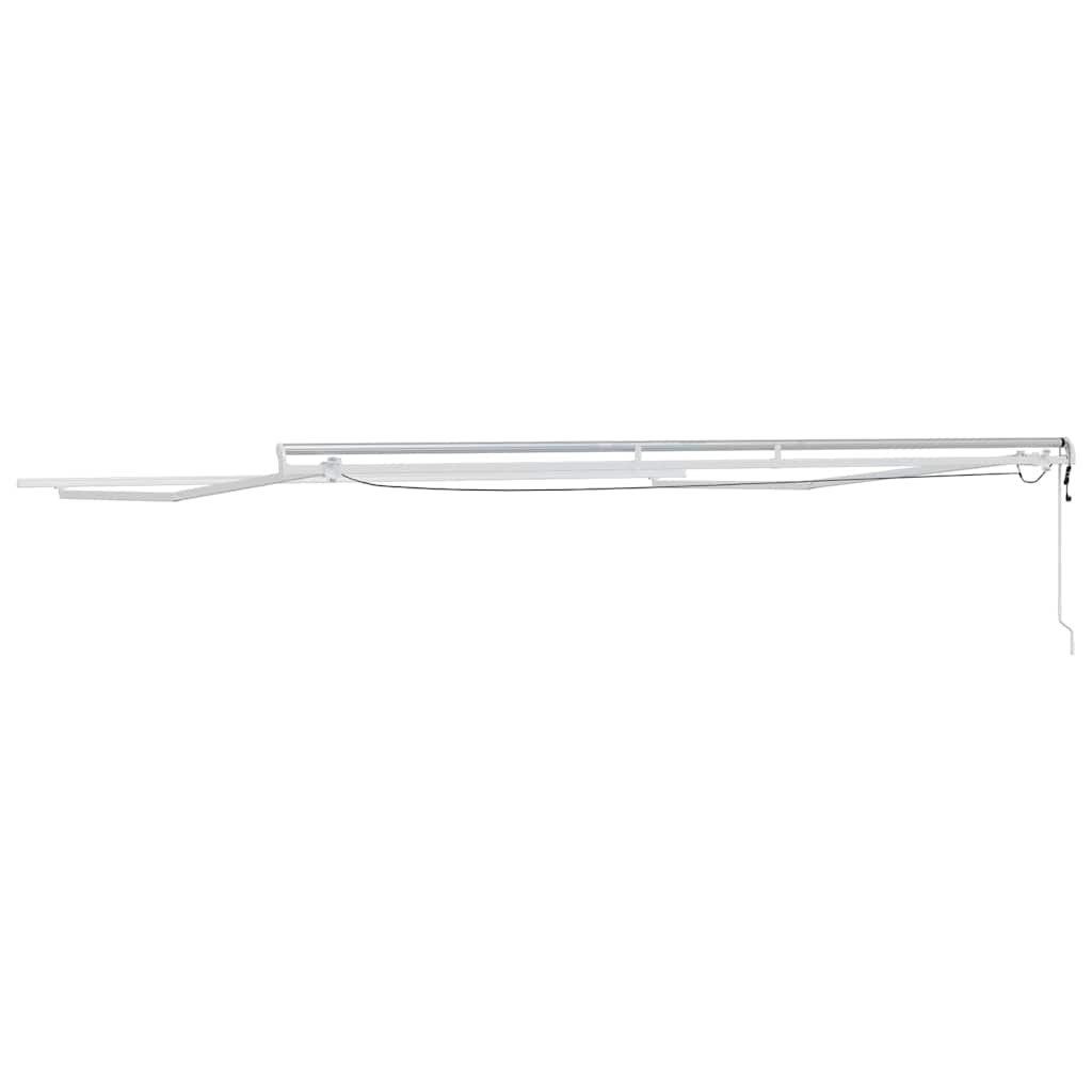 Tenda da Sole con Bianco 4,5 × 3,5 m Metallo - homemem39