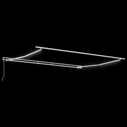 Tenda da Sole Bianco 5 × 3,5 m Metallo