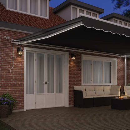 Tenda da Sole con Bianco 6 × 3,5 m Metallo