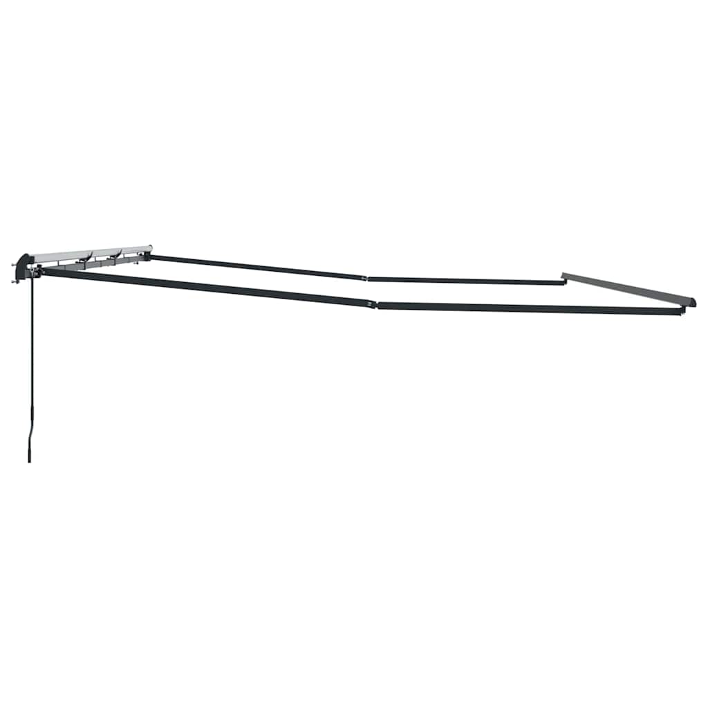 Tenda da Sole Antracite 6 x 3 m Metallo - homemem39