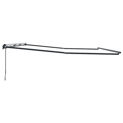 Tenda da Sole Antracite 6 x 3 m Metallo - homemem39