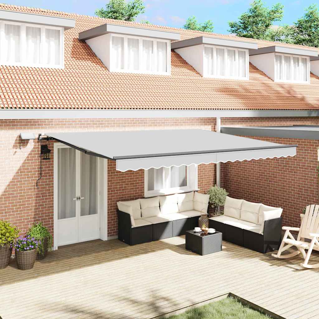 Tenda da Sole con Antracite 4 × 3 m Metallo - homemem39