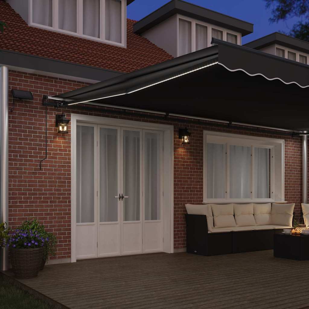 Tenda da Sole con Antracite 6 x 3 m Metallo