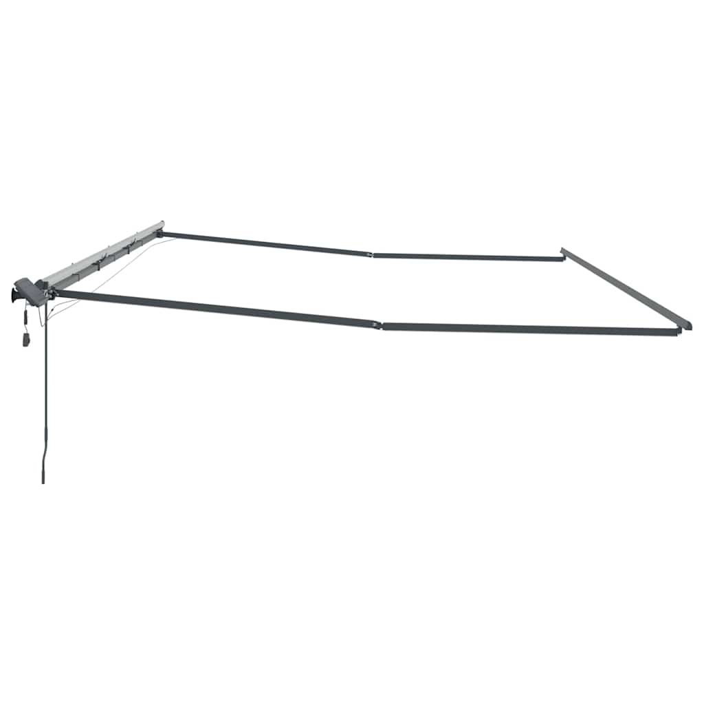 Tenda da Sole con Antracite 6 x 3 m Metallo