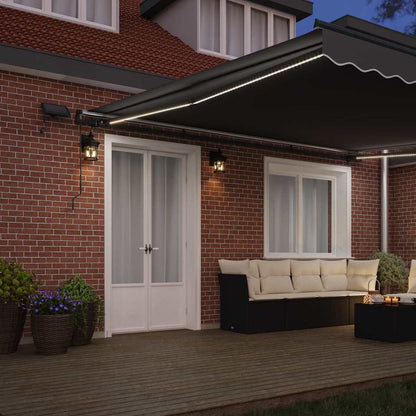 Tenda da Sole con Antracite 4,5 × 3,5 m Metallo