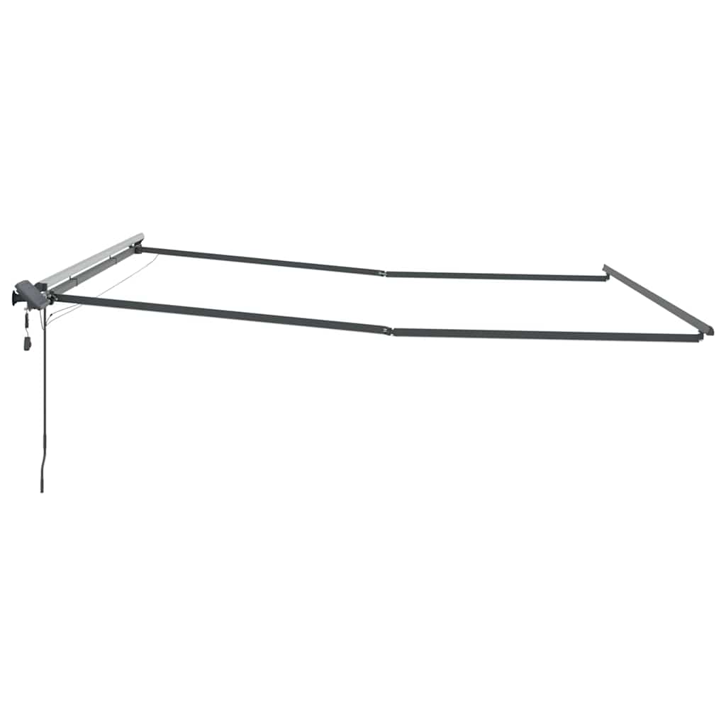 Tenda da Sole con Antracite 4,5 × 3,5 m Metallo