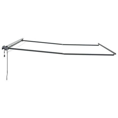 Tenda da Sole con Antracite 4,5 × 3,5 m Metallo