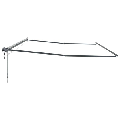 Tenda da Sole con Antracite 6 × 3,5 m Metallo