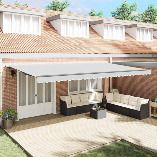 Tenda da Sole Antracite 6 × 3,5 m Metallo