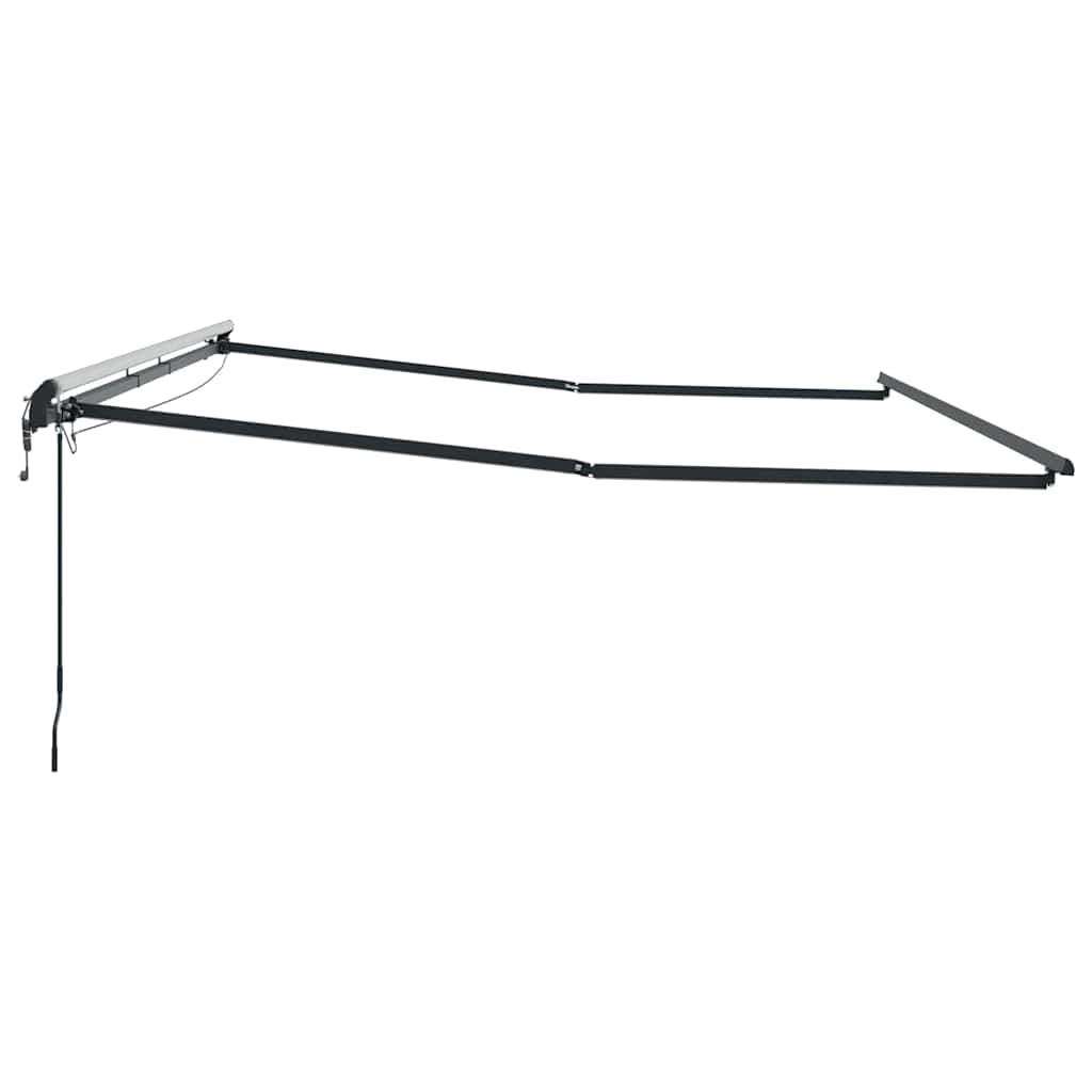 Tenda da Sole con Antracite 5 x 3 m Metallo - homemem39