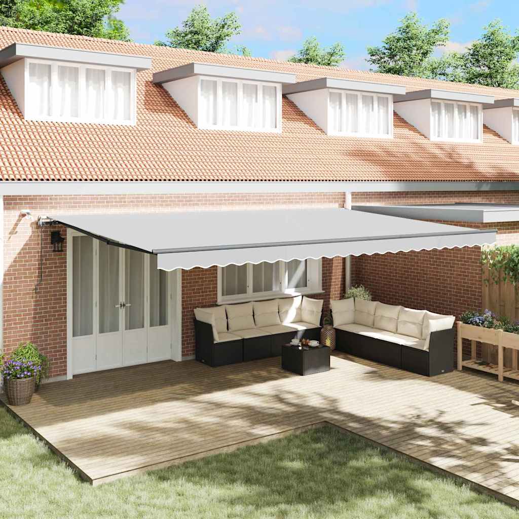 Tenda da Sole con Antracite 6 x 3 m Metallo - homemem39