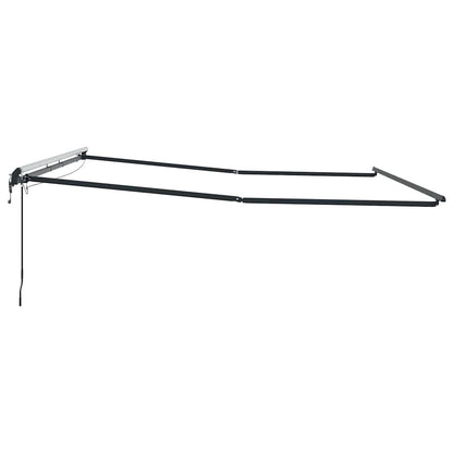 Tenda da Sole con Antracite 4 × 3,5 m Metallo