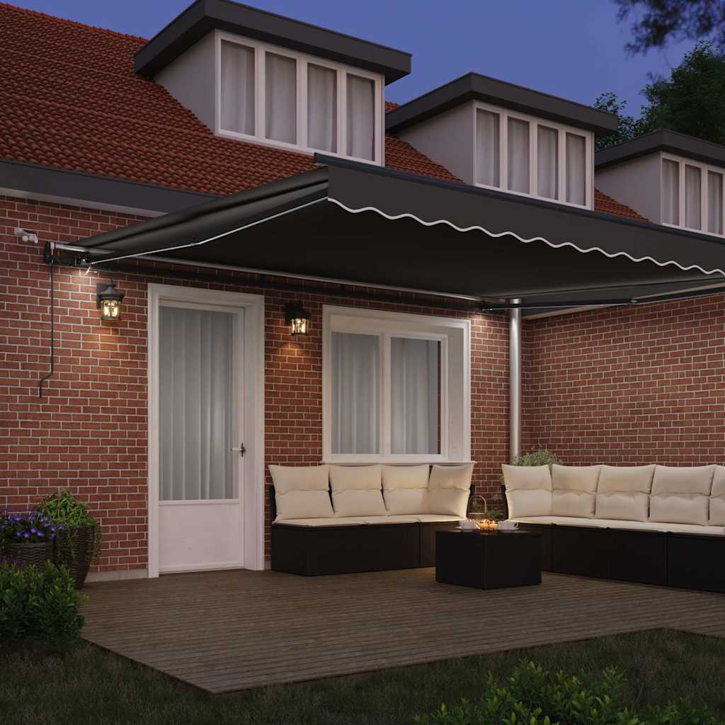 Tenda da Sole con Antracite 4,5 × 3,5 m Metallo