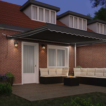 Tenda da Sole con Antracite 4,5 × 3,5 m Metallo