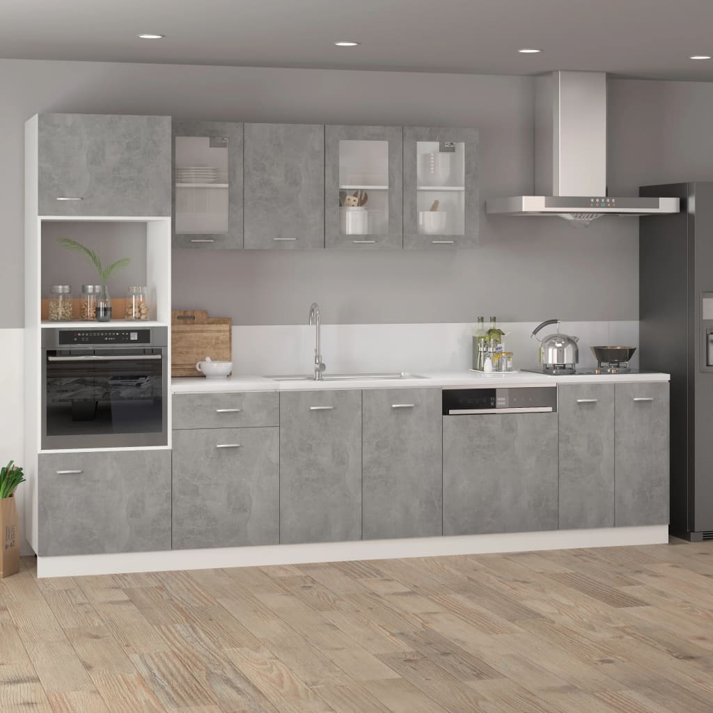 Armadio Inferiore “Lyon” Grigio Cemento 60x46x81,5cm - homemem39