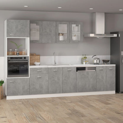 Armadio Inferiore “Lyon” Grigio Cemento 60x46x81,5cm - homemem39
