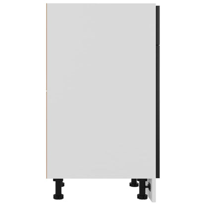 Armadio con Cassetto “Lyon” Nero 30x46x81,5 cm - homemem39