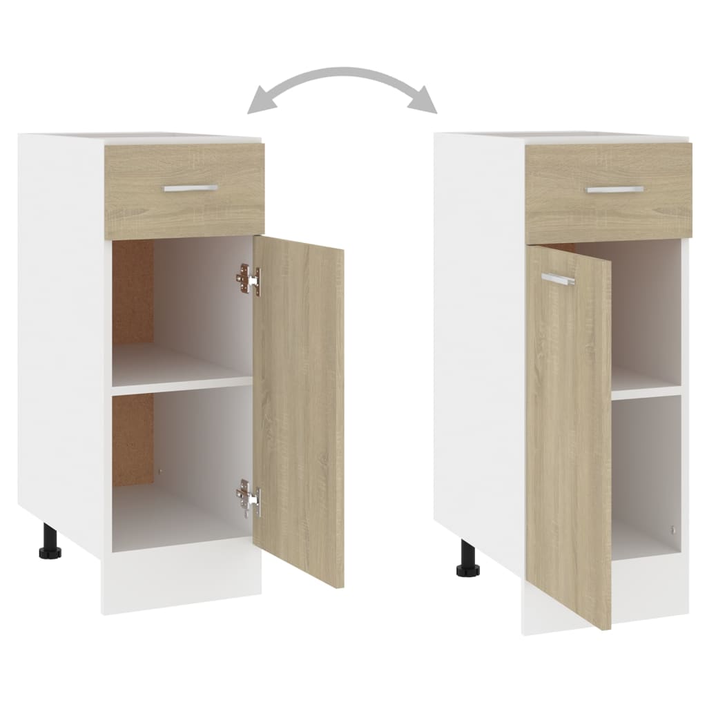 Armadio Inferiore Cassetto “Lyon” Rovere Sonoma 30x46x81,5 | homemem39
