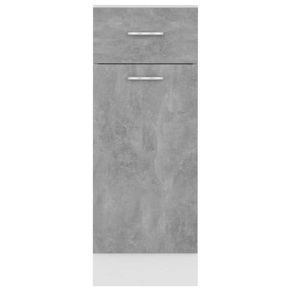 Armadio Inferiore Cassetto “Lyon” Grigio Cemento 30x46x81,5