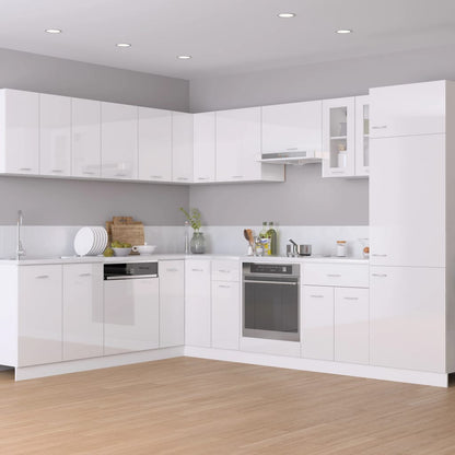 Armadio Inferiore Cassetto “Lyon” Bianco Lucido 30x46x81,5 - homemem39