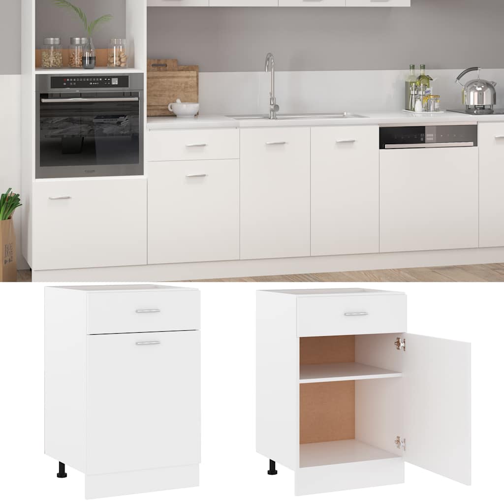 Armadio con Cassetto “Lyon” Bianco 50x46x81,5 cm | homemem39