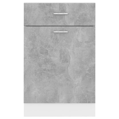 Armadio Inferiore Cassetto “Lyon” Grigio Cemento 50x46x81,5 - homemem39