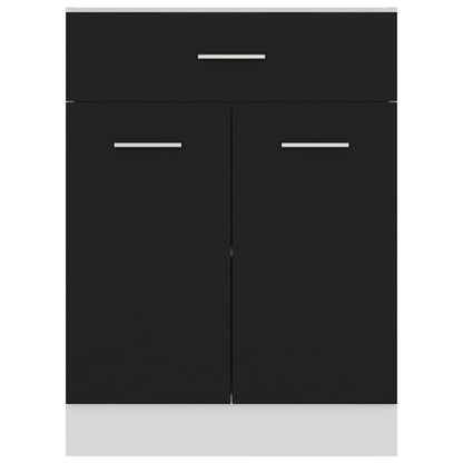 Armadio Inferiore con Cassetto “Lyon” Nero 60x46x81,5 cm | homemem39