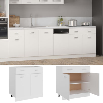Mobile Inferiore Cassetto “Lyon” Bianco 80x46x81,5cm - homemem39