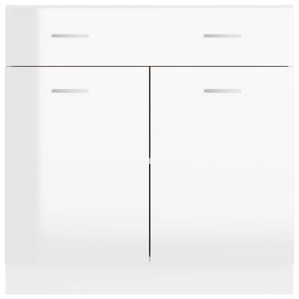 Armadio Inferiore Cassetto “Lyon” Bianco Lucido 80x46x81,5