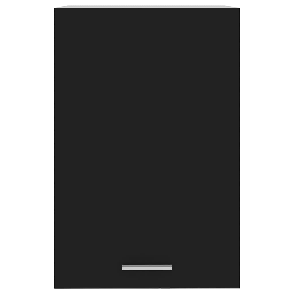 Mobile Pensile “Lyon” Nero 39,5x31x60 cm in Legno Multistrato - homemem39